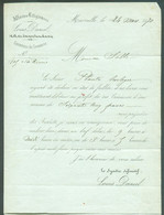 FRANCE 10 Cent. NAPOLEON LAURE Sur Lettre De MARSEILLE 24 Mars 1870 Afaires Litigieuses Louis Daniel Concernant La Faill - Clocks