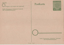 Germany SOVIET Zone SACHSEN 1945 Stationary Card 5 + 6 Pf, Both Unused - Unclassified