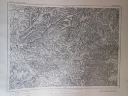 Carte Géographique Allemande RAON-L'ETAPE- SAINT-DIE (Vosges)- SCHIRMECK (Bas-Rhin) - 1887 - Cartes Géographiques