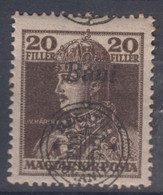 Romania Overprint On Hungary Stamps Occupation Transylvania 1919 Mi#47 II Mint Hinged, Moved Overprint - Transilvania