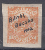 Hungary Banat Bacska 1919 Mi#1 Mint Hinged - Banat-Bacska