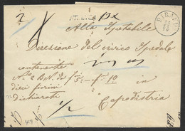 Piran / Pirano, 1870, Wrapper Of Ex-offo Letter, Sent To Capodistria, Additional FRANCA Cancellation - Slovenia