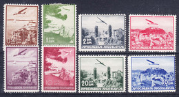 Yugoslavia Kingdom Airmail 1937 Mi#340-347 Mint Never Hinged - Unused Stamps