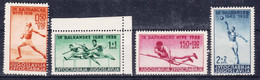 Yugoslavia Kingdom, Sport 1938 Mi#362-365 Mint Never Hinged - Neufs