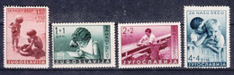 Yugoslavia Kingdom 1939 Mi#375-378 Mint Hinged - Unused Stamps