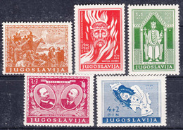 Yugoslavia Kingdom 1940 Mi#413-417 Mint Hinged - Unused Stamps