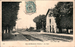 Arc-et-Senans Canton De Quingey La Gare Station Village Doubs 25610 N°871 Cpa Voyagée En 1905 En B.Etat - Altri Comuni