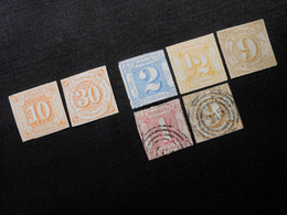 Thurn Und Taxis  Mi 19*/ 25*/ 39*/ 47**/ 54 L(*)/38/ 44 Ll   1859/66  Mi 67,50 € - Lot 703 - Mint