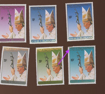 1991. Burundi    Pape JP.II.  Série Neuve **. Postfrich.  80F Petit Croc Du Coin - Unused Stamps