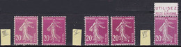 FR7040 - FRANCE – 1924-26 – SOWER TYPE - Y&T # 190/190b/190d MNH 6 € - Neufs