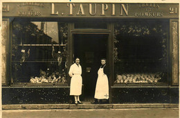 Chatou * Carte Photo * Devanture Volailles Gibiers L. TAUPIN Fruits Primeurs 21 Av Maréchal Foch * Commerce Magasin - Chatou