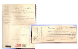 Lot 2 Documents Peintures Vers Ciney   1937 - Profumeria & Drogheria