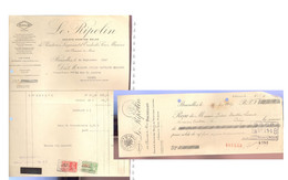 Lot 2 Documents Peintures Vers Ciney   1937 - Droguerie & Parfumerie