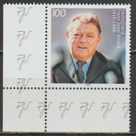 Deutschland 1995 Nr.1818 ** Postfrisch 80.Geb. Franz Josef Strauß ( 8741 ) - Unused Stamps