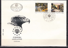 Yugoslavia Republic 1986 Nature Protection Mi#2148-2149 FDC - Lettres & Documents