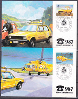 Yugoslavia Republic 1986 Traffic Help Service Mi#2146-2147 FDC - Storia Postale