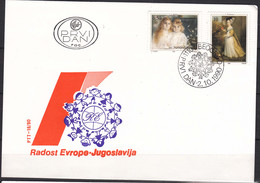 Yugoslavia Republic 1990 Children "Freude Europas" Mi#2440-2441 FDC - Lettres & Documents