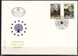 Yugoslavia Republic 1987 European Nature Protection Mi#2211-2212 FDC - Storia Postale