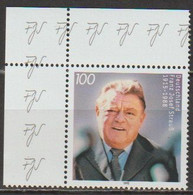 Deutschland 1995 Nr.1818 ** Postfrisch 80.Geb. Franz Josef Strauß ( 8743 ) - Unused Stamps