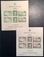 Cuba Republic 1951 BF Yv. 6+7 Unused (*) ANTONIO GUITERAS, SOCIAL LAWS (bloc Block Miniature Sheet S/S - Hojas Y Bloques