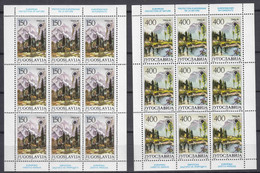 Yugoslavia Republic 1987 Eeropean Nature Protection Mi#2211-2212 Mint Never Hinged Kleinbogen (Minisheet) - Unused Stamps