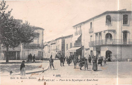 MONTAGNAC (Hérault) - Place De La République Et Rond-Point - Philatélie Cachet En Pointillés Loupian - Montagnac