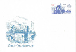 45729. Entero Postal ALEMANIA DDR 1987. Puente De Berlin. Marx Y Engels Forum - Cartes Postales - Neuves