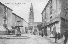 MONTAGNAC (Hérault) - Place Emile Combes Et Grande Rue - Fontaine - Montagnac