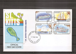 Saint - Christophe - Bateaux ( FDC De 1985 à Voir) - St.Kitts And Nevis ( 1983-...)