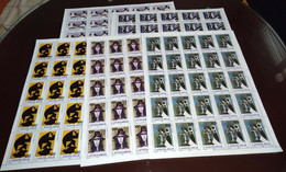Yugoslavia Republic 1986 Art Mi#2201-2205 Mint Never Hinged Sheets - Unused Stamps