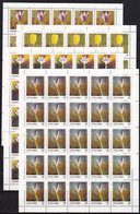 Yugoslavia Republic 1991 Flowers Mi#2467-2470 Mint Never Hinged Sheet - Ungebraucht