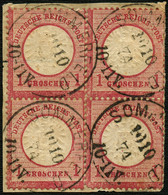DT.REICH 1874, NR. 19, 1 Gr. VIERERBLOCK, BRIEFSTÜCK, STPL-K1 SOMMERFELD MI. 200 - Used Stamps