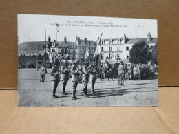TOURS (37) Revue Militaire Drapeau Du  8è Génie 14 Juillet 1920 - Tours