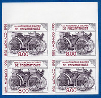 Monaco:1995  TIMBRE N°1999 BLOC 4 TIMBRES NON DENTELE /neuf Sans Charnière /MNH/**  SUP - Variétés