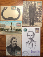 Cuba 1953 From YV.385-394 FDC MAXIMUM CARD Jose Marti 1853-1895 National Hero, Poet, Writer (politic Philosophy Carte - Lettres & Documents