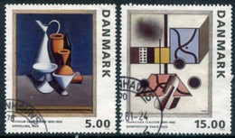 DENMARK 1993 Paintings Used. Michel 1068-69 - Gebraucht