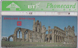 UK - English Heritage(100 Units) 10/Whitby Abbey(BTA122), CN : 527F, Used - BT Emissioni Pubblicitarie