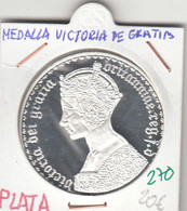 CRM0270 MEDALLA PLATA VICTORIA DE GRATIA 20 - Otros & Sin Clasificación