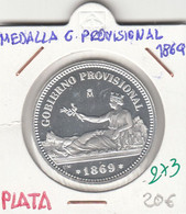 CRM0273 MEDALLA GOB PROVISIONAL 1 PESETA PLATA 20 - Other & Unclassified
