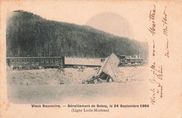 Souvenir Déraillement De Sobey  1884 - Accident De Train Ligne Le Locle Morteaux / Chaux-de-Fonds Doubs Linéaire - Le Locle