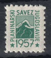 Triglav 1957 Yugoslavia Slovenia Climber Mountaineer Alpinist Member Stamp / Label Cinderella / Monte Tricorno / Terglau - Servizio