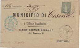 Dienst Municipio Cesena > Gemeinde Bertinoro 1878 - 1 Centesimo - Service