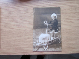 Children BOy Toy Car Old Photo Postcards - Jeux Et Jouets