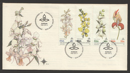 1981  World Orchid Conference  Set Of 4 Official FDC 3.31  With Insert - FDC