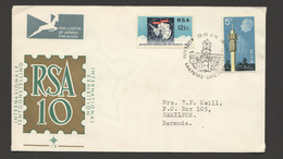 1971  INTERSTEX Stamp Exhibition - Antartic Treaty 10th Anniversary  Official FDC 16  To Bermuda - FDC