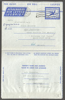 1955  "Posgeld" 6d. Air Letter  Used  To West Germany - Luchtpost