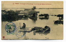 CPA HANOI Les Ravages Du Fleuve Rouge / HAIPHONG TONKIN  / Pour Paris France / 1912 - Viêt-Nam