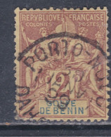 Bénin N° 21 O  Type Groupe : 2 C. Lilas-brun Sur Paille, Oblitération Moyenne Sinon TB - Nuovi