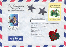 ICELAND - AIRMAIL 1990 > WESSELING/DE / ZB 29 - Brieven En Documenten