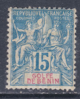 Bénin N° 25 X  Type Groupe : 15 C.  Bleu, Trace De Charnière  Sinon TB - Nuevos